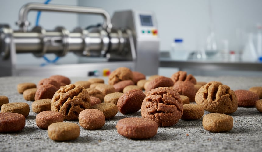 Geëxtrudeerde sojabonen in de textuurontwikkeling van petfood
